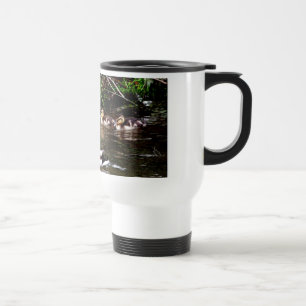Stockenten-Familien-dekorative Reise-Tasse Reisebecher