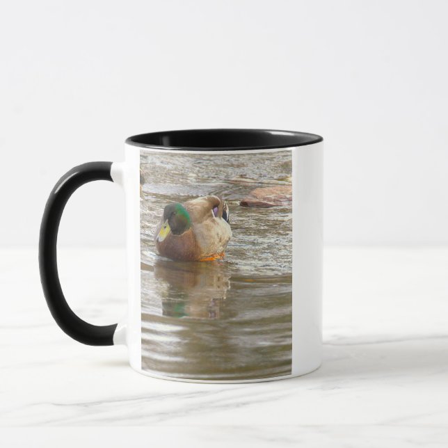 Stockenten-Foto-Tasse Tasse (Links)