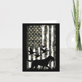 Stockenten-Jagdhund-Tarnung Amerikanische Flagge Karte