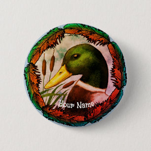 Stockenten-Kopf  Button