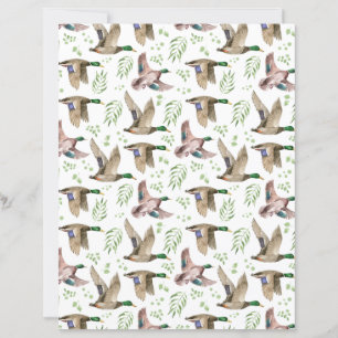 Stockenten Scrapbook Papier