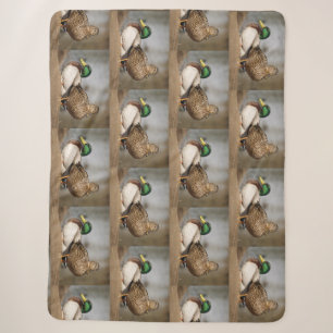 Stockenten Wasservögel Sherpa-Decke Sherpadecke
