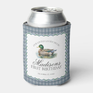 Stockentenjagd Gingham Jungen Geburtstagsgeschenk Dosenkühler