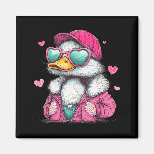 Stockentenjagd Lustiges Valentinstag-Herz G Magnet