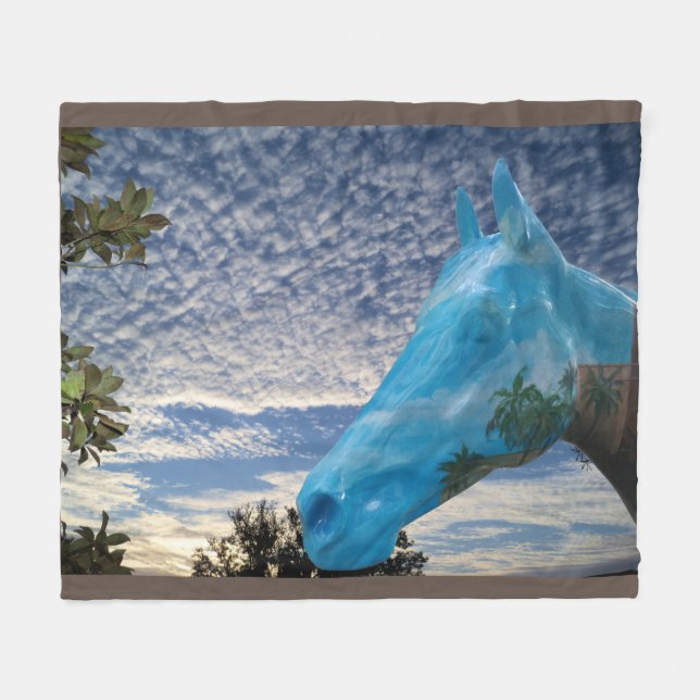 Stöcker und Makrelenhimmel Fleece Blanket (Vorderseite (Horizontal))