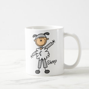 Stockfigur im Schafanzug Tasse