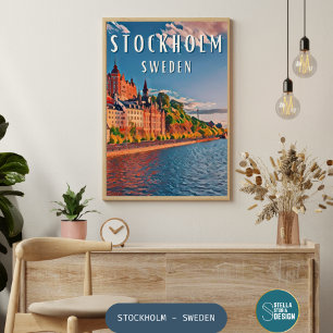 Stockholm - Die skandinavische Hauptstadt der Muse Poster