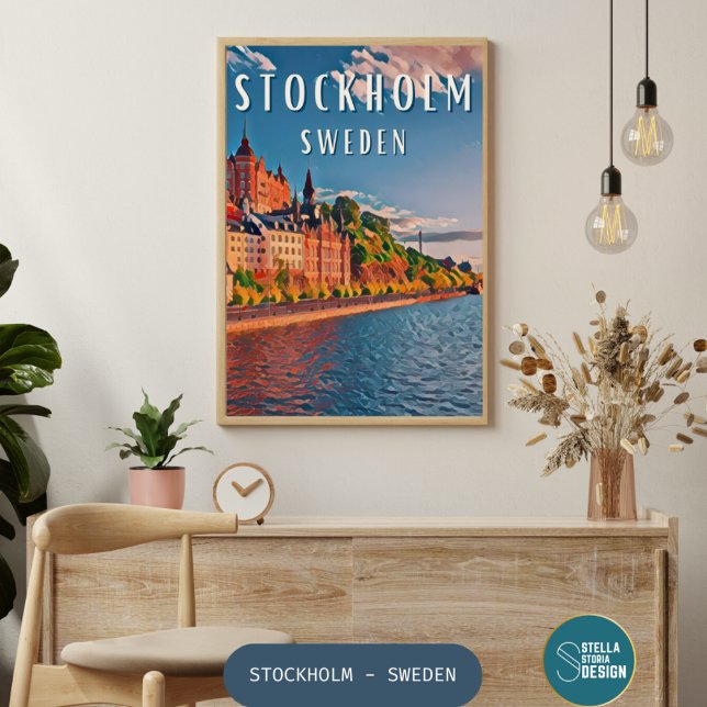 Stockholm - Die skandinavische Hauptstadt der Muse Poster (Stockholm : Où histoire et modernité s'unissent dans une harmonie nordique.)
