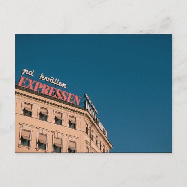 Stockholm Expressen Postkarte (Vorderseite)