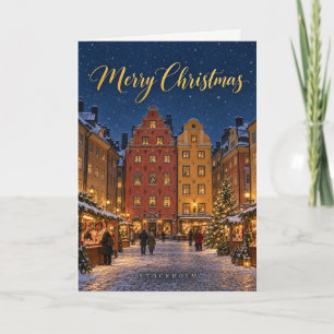 Stockholm Gamla Stan Frohe Weihnachten