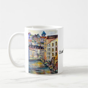 Stockholm Gamla Stan Typografie Kaffeetasse