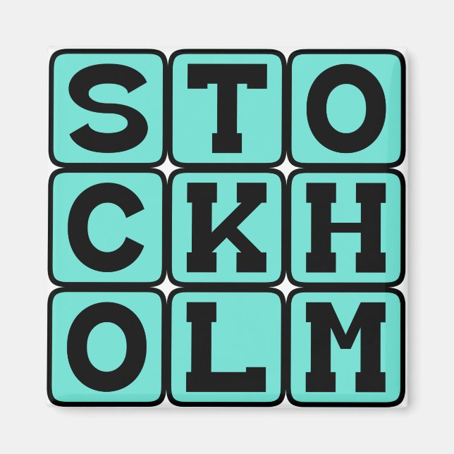 Stockholm, Hauptstadt Schweden Magnet