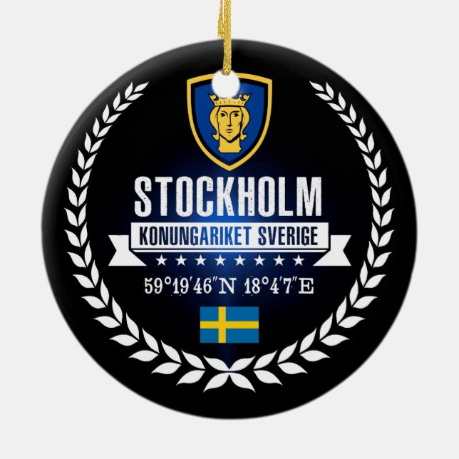 Stockholm Keramik Ornament (Hinten)