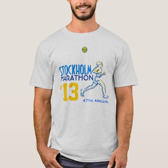 Stockholm-Marathon Schweden T-Shirt (Vorderseite)