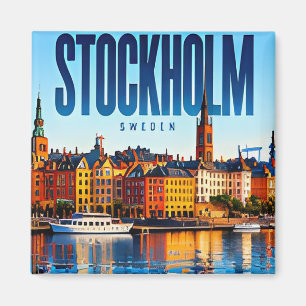 ⚓ Stockholm Moderne Waterfront-Stadtstyle ⚓ Magnet