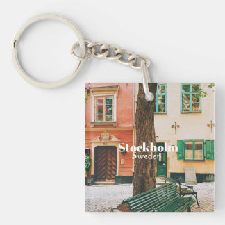 Stockholm Old Town, Gamla Stan, Sweden Souvenir Schlüsselanhänger