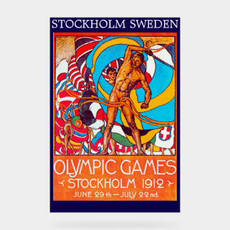 "Stockholm Olympics' 1912" Acrylic Sign Acrylschild
