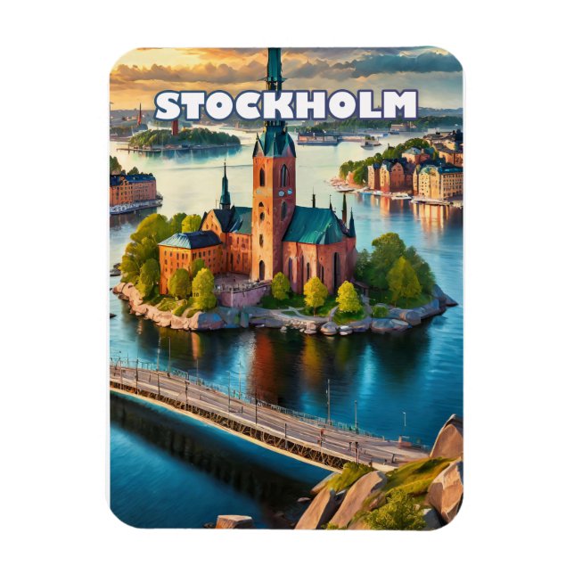 Stockholm (Perle) Magnet (Vertikal)