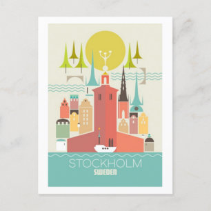 Stockholm Postcard Postkarte