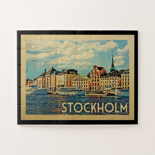 Stockholm Puzzle Schweden Vintage