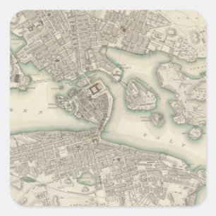 Stockholm Quadratischer Aufkleber
