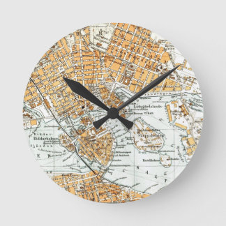 Stockholm Runde Wanduhr