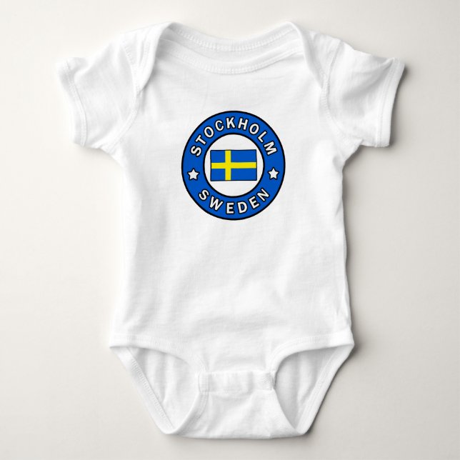 Stockholm Schweden Baby Strampler (Vorderseite)