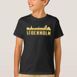 Stockholm Schweden City Skyline Cityscape Funny Gi T-Shirt