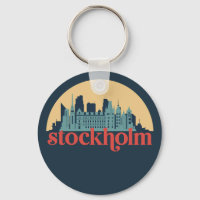 Stockholm Schweden City Skyline Retro City Art