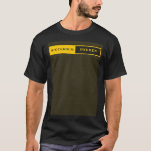 Stockholm Schweden Doppelblock T-Shirt