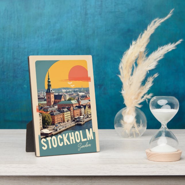 Stockholm Schweden Fotoplatte (Seite)