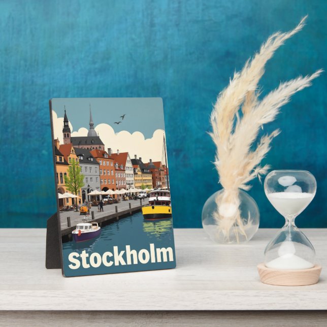 Stockholm Schweden Fotoplatte (Seite)