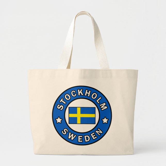 Stockholm Schweden Jumbo Stoffbeutel (Vorne)