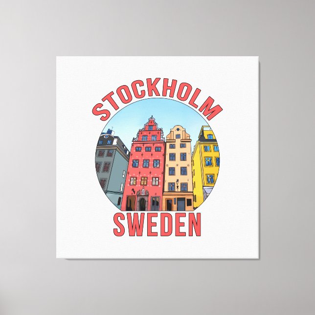 Stockholm Schweden Leinwanddruck (Vorderseite)
