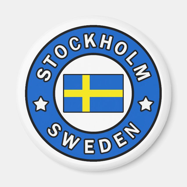 Stockholm Schweden Magnet (Vorne)