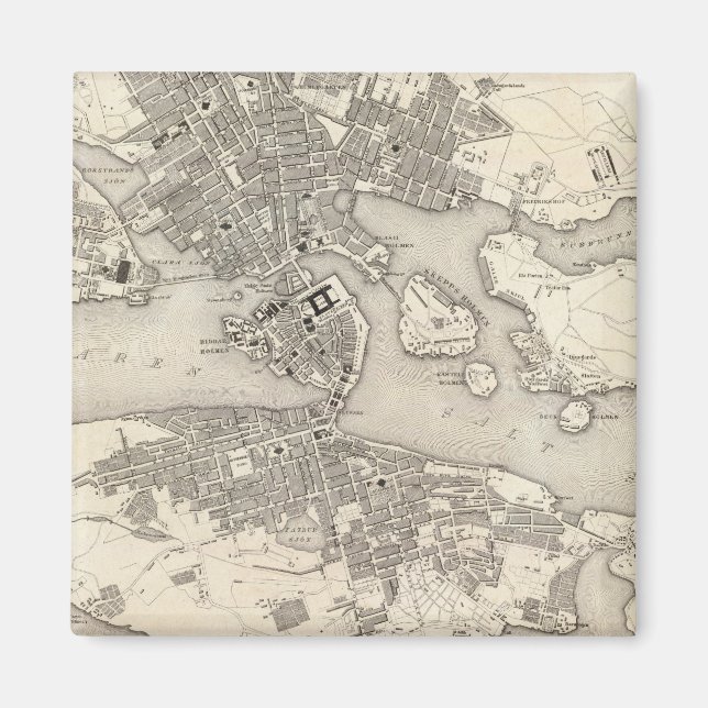 Stockholm, Schweden Magnet (Vorne)