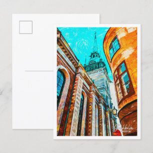 Stockholm Schweden Ölbild Stadtlandschaft Postkarte