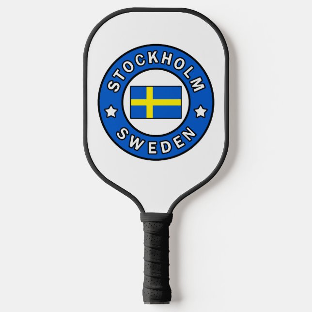 Stockholm Schweden Pickleball Schläger (Vorderseite)