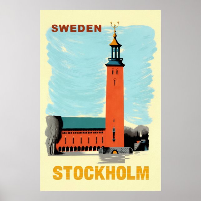 Stockholm, Schweden Poster (Vorne)