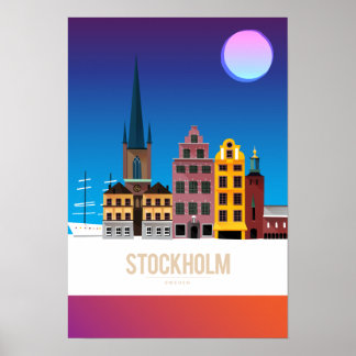 Stockholm, Schweden Poster