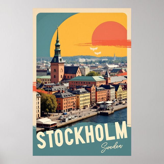 Stockholm Schweden Poster (Vorne)