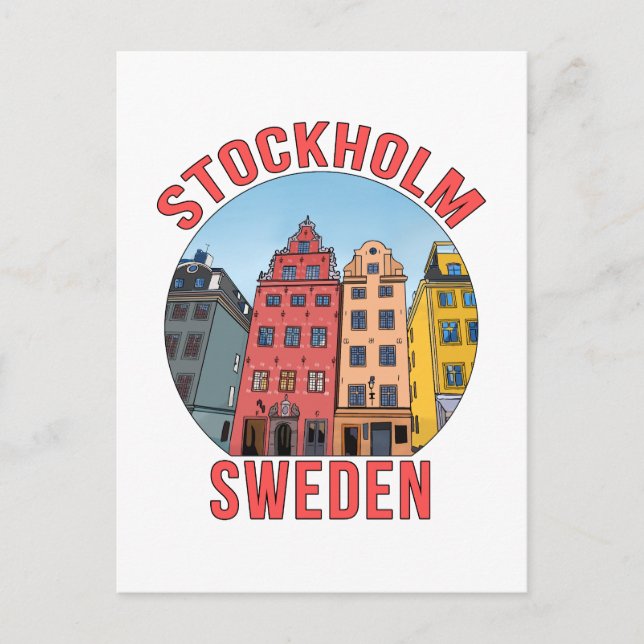 Stockholm Schweden Postkarte (Vorderseite)