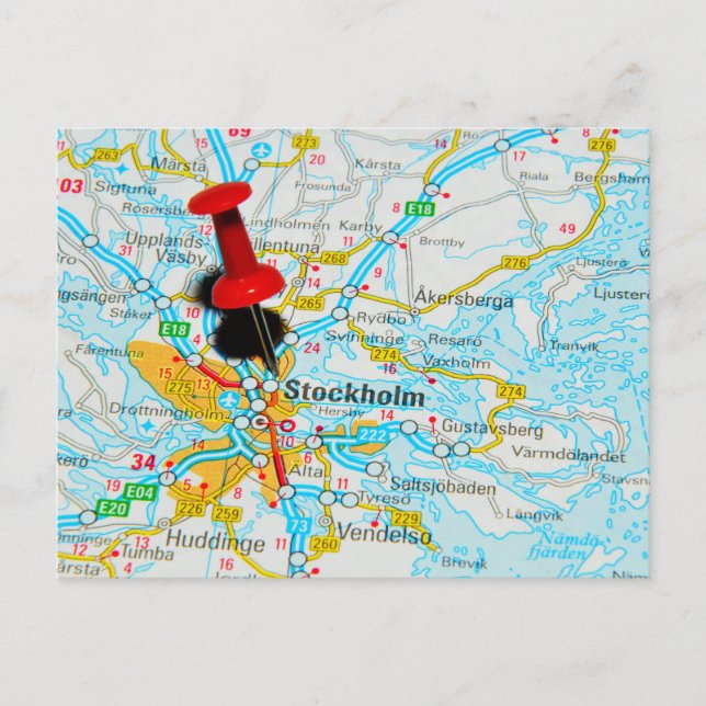 Stockholm, Schweden Postkarte (Vorderseite)