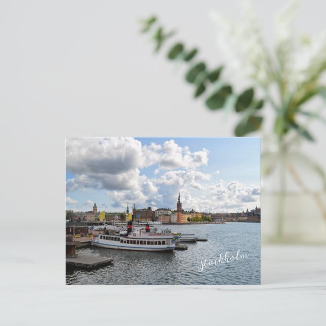 Stockholm Schweden Postkarte (Stehend Vorderseite)