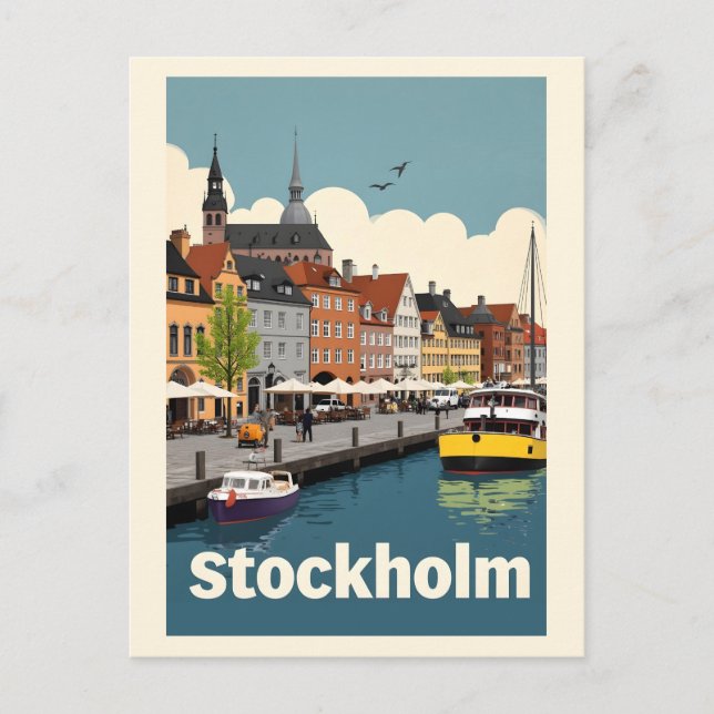 Stockholm Schweden Postkarte (Vorderseite)