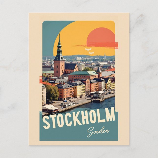 Stockholm Schweden Postkarte (Vorderseite)