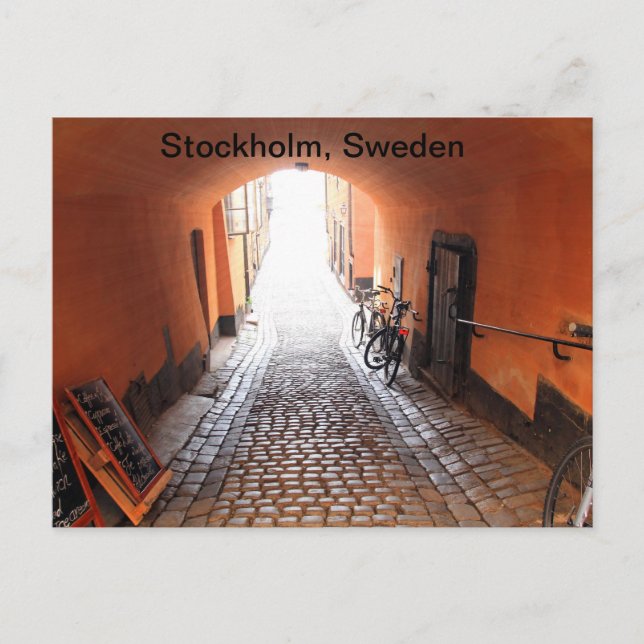 Stockholm, Schweden Postkarte (Vorderseite)