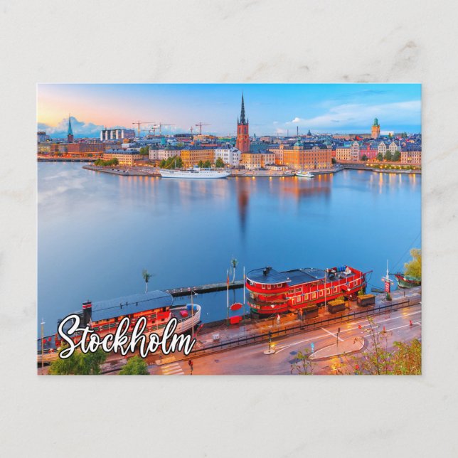 Stockholm, Schweden Postkarte (Vorderseite)