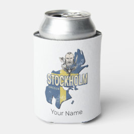 Stockholm Schweden Provinz Karte Vintag Souvenir Dosenkühler