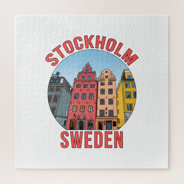 Stockholm Schweden Puzzle (Vertikal)